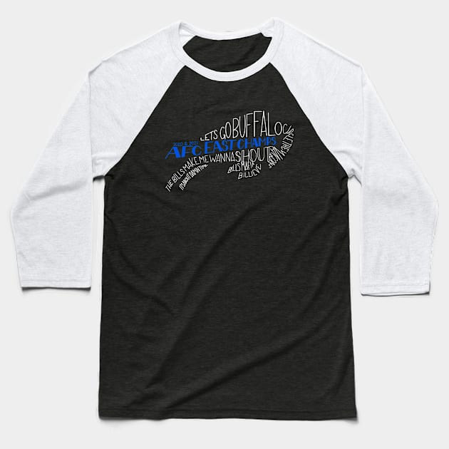 Afc east champs 2021 Baseball T-Shirt by The Letters mdn